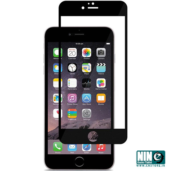 محافظ صفحه نمایش شیشه ای 3D مناسب برای گوشی موبایل آیفون 6 پلاس/6s پلاس - مشکی