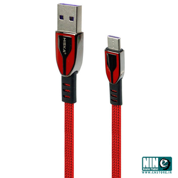 کابل شارژ USB-C هیسکا مدل LX-293 - قرمز