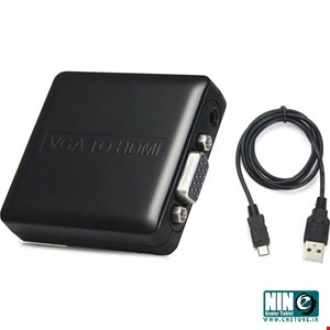Mini VGA R/L to HDMI converter
