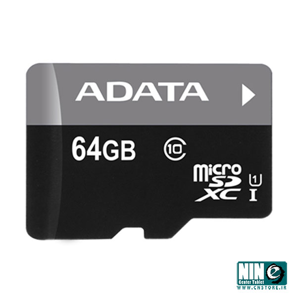 کارت حافظه‌ microSDXC اي ديتا مدل Premier کلاس 10 استاندارد UHS-I U1 سرعت 50MBps ظرفيت - 64 گيگابايت