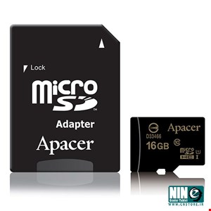 Apacer UHS-I U1 Class 10 45MBps microSDHC With Adapter - 16GB