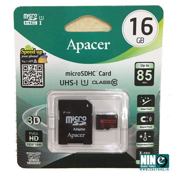 کارت حافظه اپیسر کلاس 10 استاندارد UHS-I U1 سرعت 85MBps همراه با آداپتور SD ظرفیت 16 گیگابایت