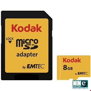 Emtec Kodak UHS-I U1 Class 10 85MBps 580X microSDHC With Adapter - 8GB