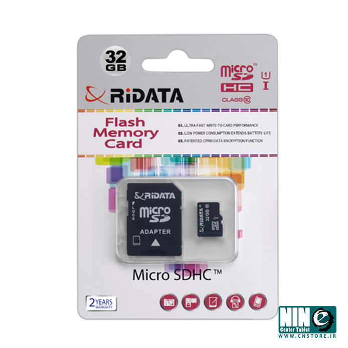 کارت حافظه ری دیتا microSDHC 32GB High Speed UHS-I U1 Class 10 With Adapter