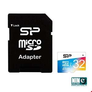 Silicon Power Color Elite UHS-I U1 Class 10 85MBps microSDHC With Adapter - 32GB
