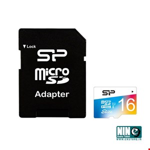 Silicon Power Color Elite UHS-I U1 Class 10 85MBps microSDHC With Adapter - 16GB