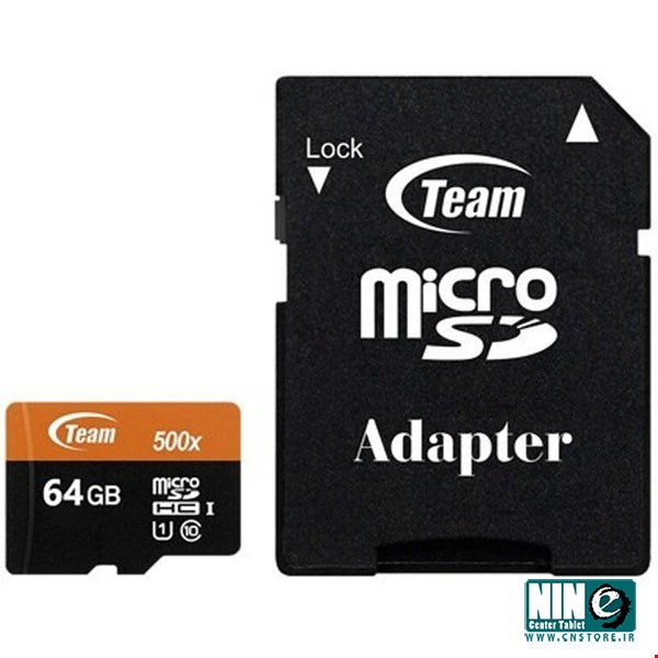 Teamgroup MicroSDXC Class 10 UHS-1 U1 500X With Adapter - 64GB 