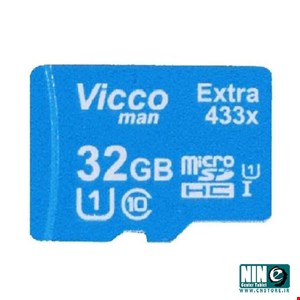 Vicco Man Extra433X UHS-I U1 Class 10 65MBps microSDHC Card-32GB