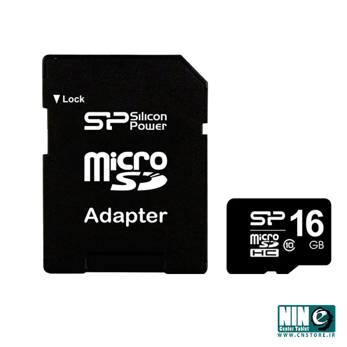 کارت حافظه میکرو اس دی سیلیکون پاور 16 گیگابایت کلاس 10 با آداپتور