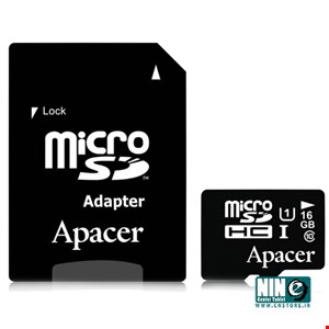 Apacer microSDHC UHS-I Class10 - 16GB+Adapter